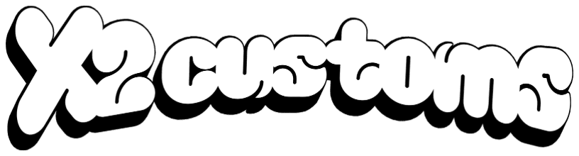 X2customs Wordmark Stickers